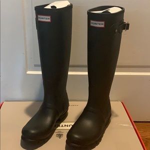 WOMENS ORIGINAL TALL HUNTER BOOTS BLACK